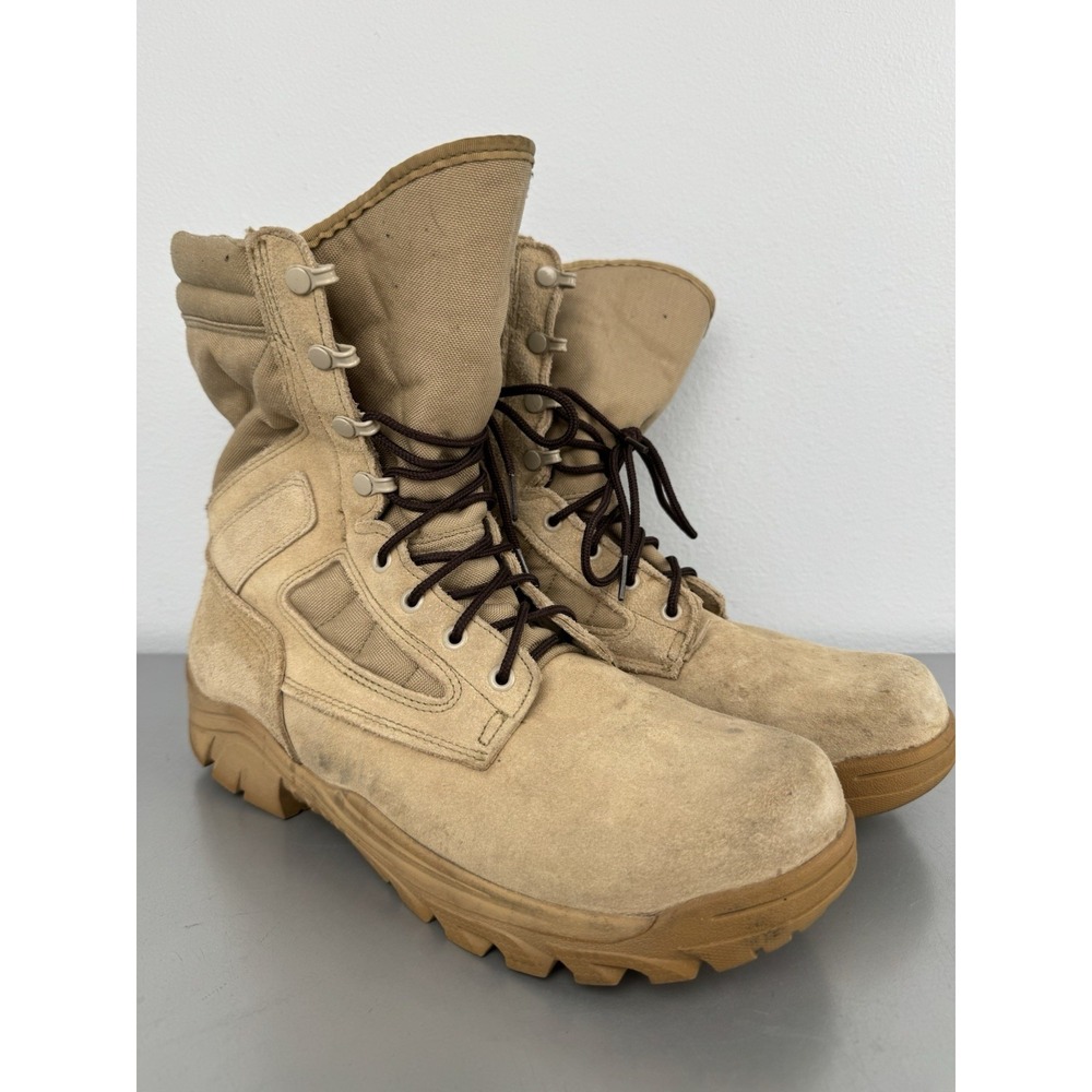 Corcoran Boots Mens 13 W Hot Weather Coyote Combat Broad Toe Leather CV4100 Tan